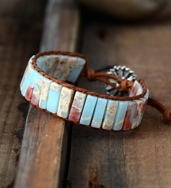 tennis adjustable bohemia ethnic for women natural stone leather wrap bracelet beads men jewelry drop, Golden;silver
tennis adjustable bohemia ethnic for women natural stone leather wrap bracelet beads men jewelry drop, Golden;silver
