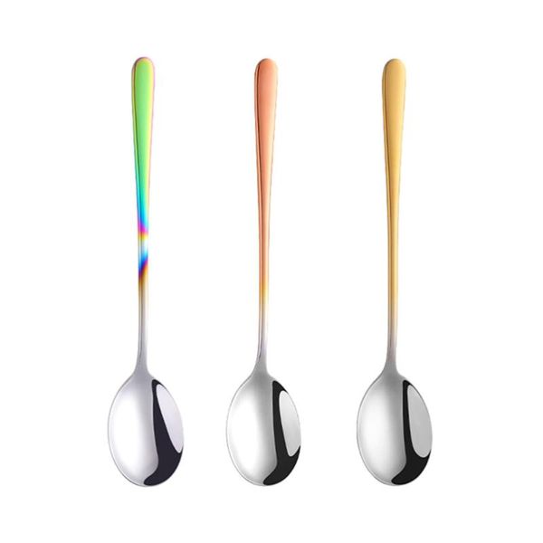 spoons 3pcs stainless steel soup long handle scoop serving spoon tableware for home restaurant (golden+rose gold+colorful)
spoons 3pcs stainless steel soup long handle scoop serving spoon tableware for home restaurant (golden+rose gold+colorful)