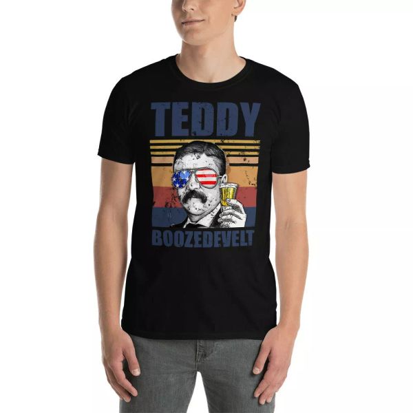 vintage teddy boozedevelt american flag theodore roosevelt drinking july 4 shirt, White;black
vintage teddy boozedevelt american flag theodore roosevelt drinking july 4 shirt, White;black