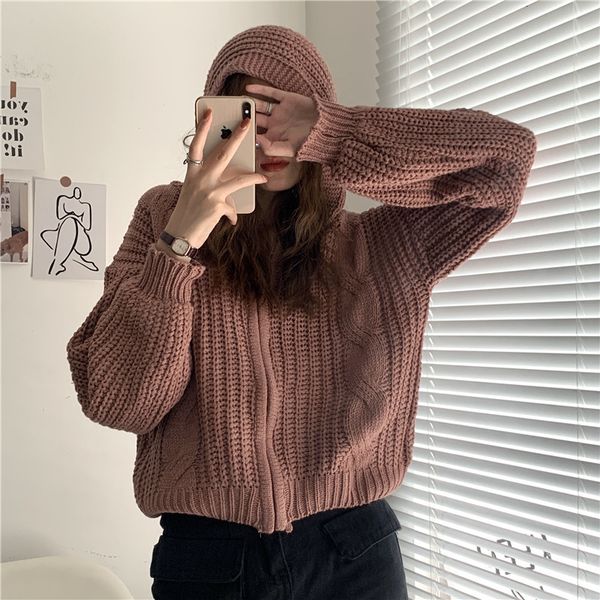 women's sweaters blouse lets off wear cardigan with hoodie mesh jacket fall retro short hong kong superior flavor gx1387 e2wu, White;black
women's sweaters blouse lets off wear cardigan with hoodie mesh jacket fall retro short hong kong superior flavor gx1387 e2wu, White;black