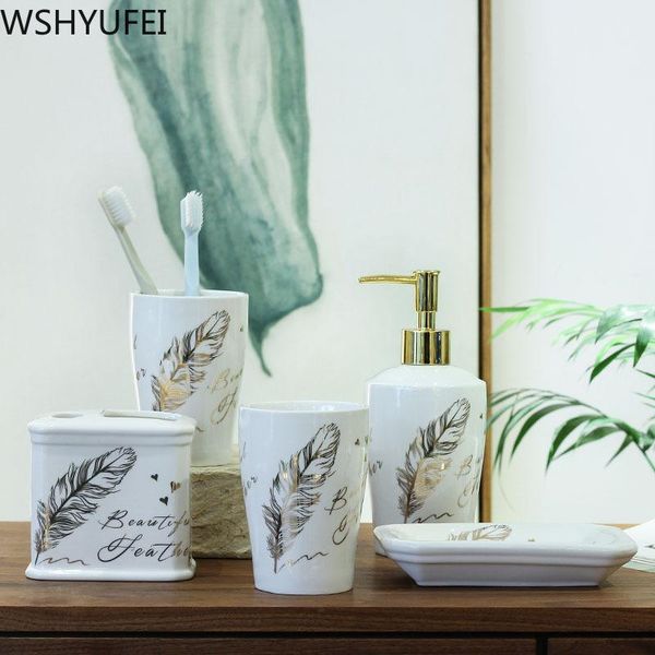bath accessory set 5pcs\lot american ceramic bathroom washing creative fashion painted crafts couples cups toiletries wshyufei
bath accessory set 5pcs\lot american ceramic bathroom washing creative fashion painted crafts couples cups toiletries wshyufei