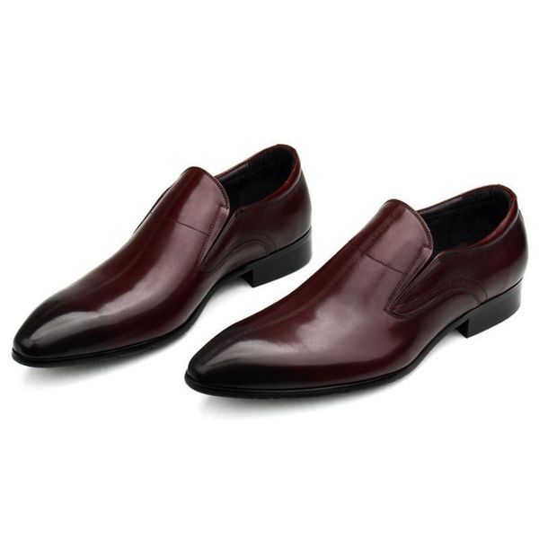 pointed toe wedding dress men shoes england trendy office work mens slip-on genuine leather business size 38-44, Black
pointed toe wedding dress men shoes england trendy office work mens slip-on genuine leather business size 38-44, Black