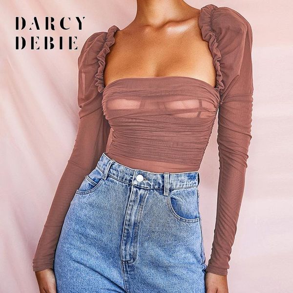 darcydebie double layer sheer mesh bodysuit women puff sleeve strapless pleated bodycon rompers womens jumpsuit ladies women's jum, Black;white
darcydebie double layer sheer mesh bodysuit women puff sleeve strapless pleated bodycon rompers womens jumpsuit ladies women's jum, Black;white