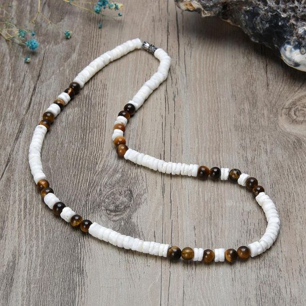 chains 2021 white shell bohemian surfing necklace men's natural turquoise ladies tribal girlfriend gift., Silver
chains 2021 white shell bohemian surfing necklace men's natural turquoise ladies tribal girlfriend gift., Silver