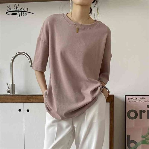 korean loose oversize cotton short sleeve tee shirt women blusas mujer de moda fashion simple bottoming 9669 210521, White
korean loose oversize cotton short sleeve tee shirt women blusas mujer de moda fashion simple bottoming 9669 210521, White
