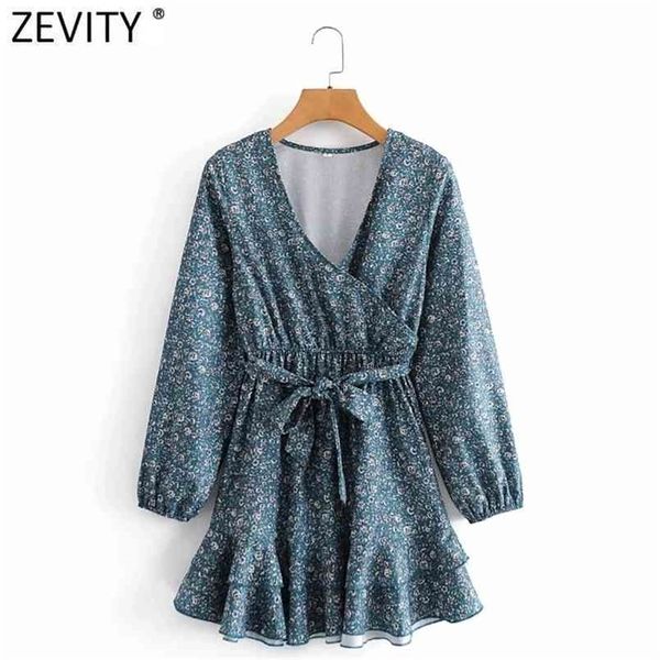 women vintage cross v neck floral print ruffles mini dress femme long sleeve bow tied sashes vestido cloth ds4702 210420, Black;gray
women vintage cross v neck floral print ruffles mini dress femme long sleeve bow tied sashes vestido cloth ds4702 210420, Black;gray