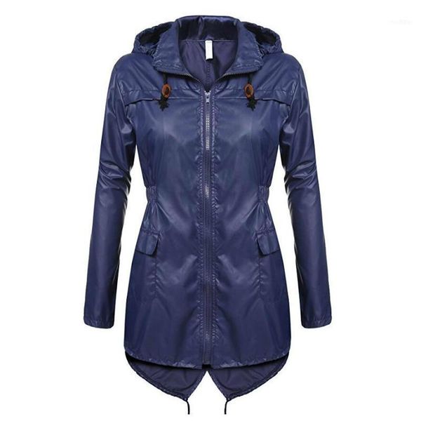 women hooded jackets rain coat ladies solid jacket outdoor plus size waterproof raincoat windbreaker lightweight1, Black;brown
women hooded jackets rain coat ladies solid jacket outdoor plus size waterproof raincoat windbreaker lightweight1, Black;brown