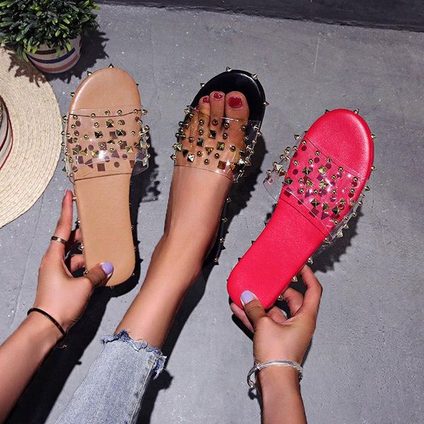 summer clear wedge shoes 2021 brand bohemia style heels women sandals transparent female slippers rivet open flip flops 43, Black
summer clear wedge shoes 2021 brand bohemia style heels women sandals transparent female slippers rivet open flip flops 43, Black
