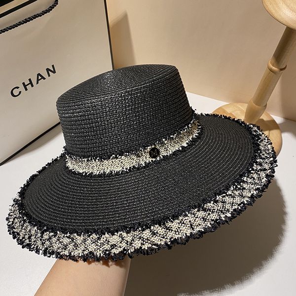 women's net red hepburn celebrity small fragrant flat straw french seaside holiday beach hat summer sun, Blue;gray
women's net red hepburn celebrity small fragrant flat straw french seaside holiday beach hat summer sun, Blue;gray