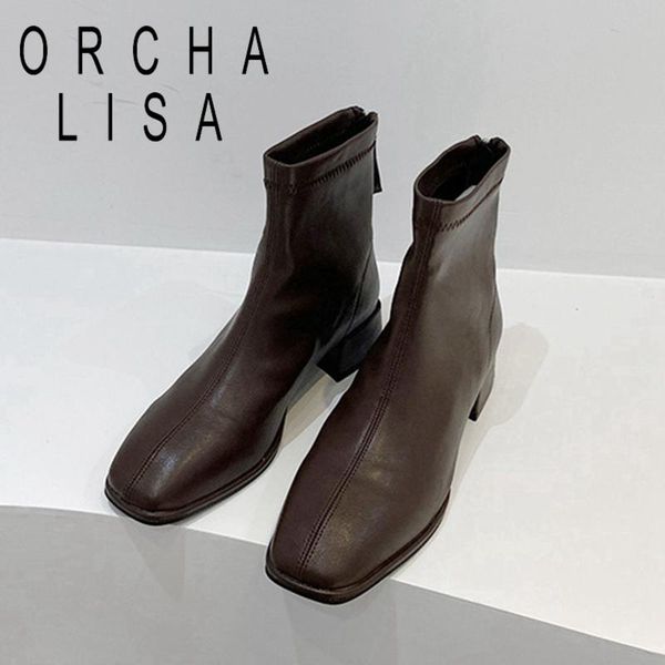 boots orchalisa women ankle square toe zip breathable non-slip stretchy british classic office spring autumn black beige a3277
boots orchalisa women ankle square toe zip breathable non-slip stretchy british classic office spring autumn black beige a3277