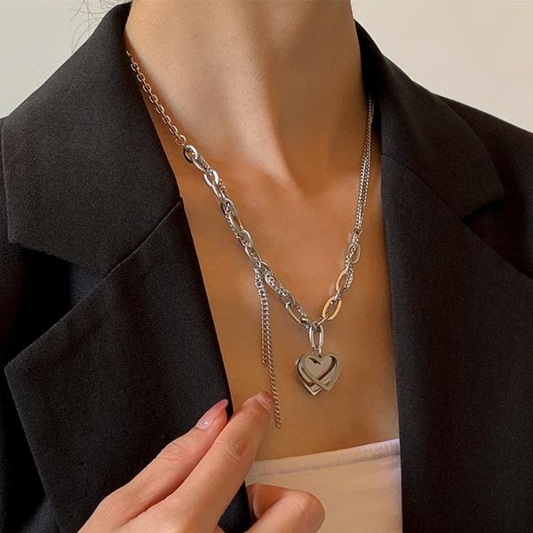 chokers lacteo vinatge love heart stainless steel pendant necklace for women 2021 fashion gothic long clavicle chain choker, Golden;silver
chokers lacteo vinatge love heart stainless steel pendant necklace for women 2021 fashion gothic long clavicle chain choker, Golden;silver