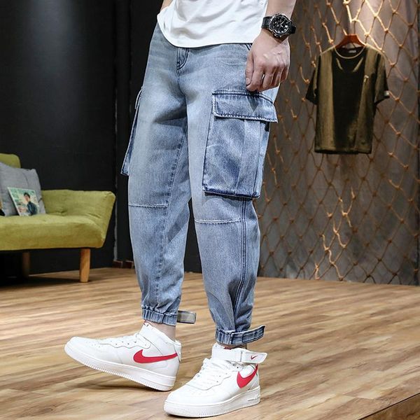 jeans spring and summer thin section harem tooling men loose large size nine point pants feet 9 points tide brand men's, Blue
jeans spring and summer thin section harem tooling men loose large size nine point pants feet 9 points tide brand men's, Blue