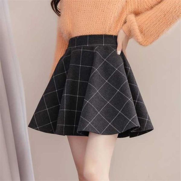 skirts plaid woolen skirt women autumn winter thick wild casual elastic waist a-line mini, Black
skirts plaid woolen skirt women autumn winter thick wild casual elastic waist a-line mini, Black