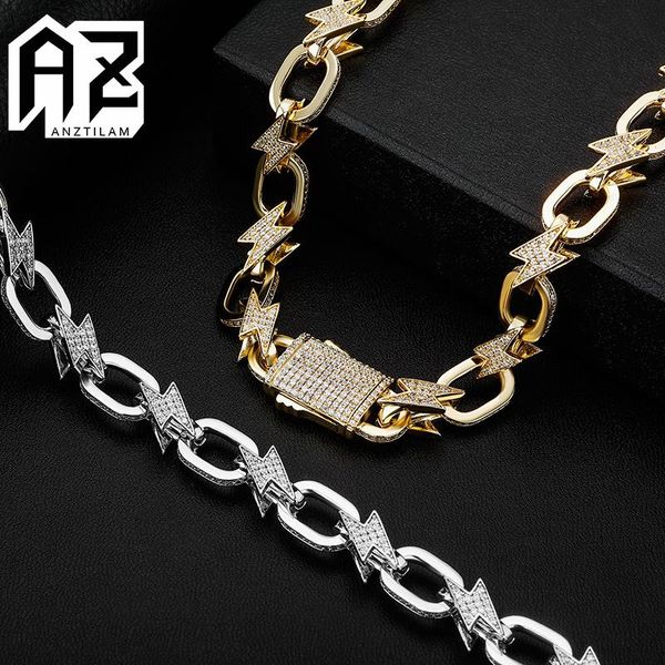 chains az 12mm lighting cuban chain iced out necklace bracelet bling + zircon stone hip hop for men women choker ship, Silver
chains az 12mm lighting cuban chain iced out necklace bracelet bling + zircon stone hip hop for men women choker ship, Silver