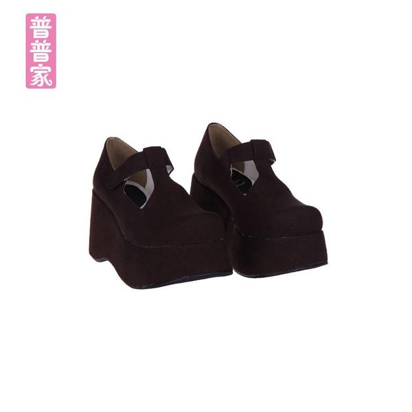princess sweet lolita shoes summer and spring round head high heel muffin t with thick bottom brown flannelette pu9620 dress, Black
princess sweet lolita shoes summer and spring round head high heel muffin t with thick bottom brown flannelette pu9620 dress, Black