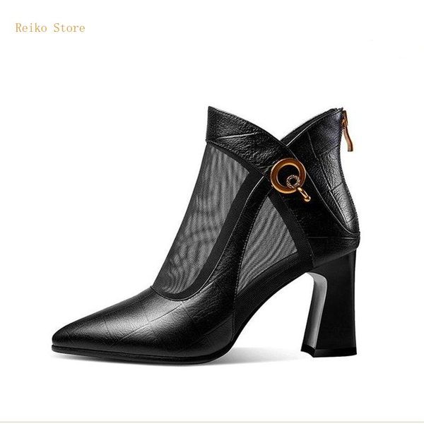 boots mesh women's leather spring and summer 2021 high-heeled pointed thick heel sandals female hollow, Black
boots mesh women's leather spring and summer 2021 high-heeled pointed thick heel sandals female hollow, Black