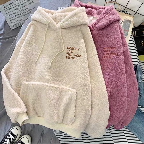 women's hoodies & sweatshirts autumn winter coat pink sweet hooded loose thick pocket womens fleece flannel pullover female plush sweat, Black
women's hoodies & sweatshirts autumn winter coat pink sweet hooded loose thick pocket womens fleece flannel pullover female plush sweat, Black