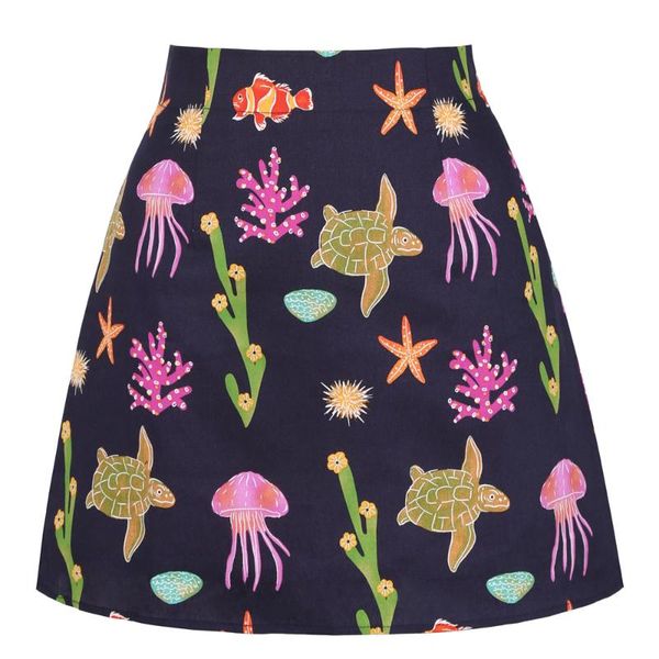 skirts summer women mini skirt ss0008 turtle starfish print clothes punk steampunk vintage ladies short, Black
skirts summer women mini skirt ss0008 turtle starfish print clothes punk steampunk vintage ladies short, Black