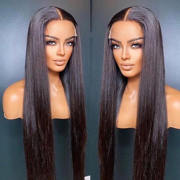 synthetic wigs long silky straight soft glueless lace front wig heat resistant fiber natural color 1b daily wearing middle part, Black
synthetic wigs long silky straight soft glueless lace front wig heat resistant fiber natural color 1b daily wearing middle part, Black