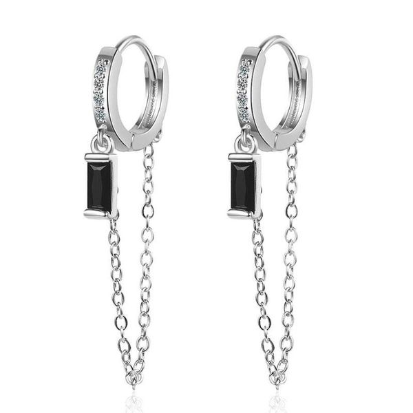 hoop & huggie kofsac 925 sterling silver jewelry earrings for women black square zircon long tassel earring lady accessories gifts, Golden;silver
hoop & huggie kofsac 925 sterling silver jewelry earrings for women black square zircon long tassel earring lady accessories gifts, Golden;silver