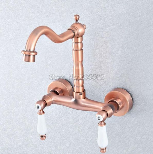 antique red copper brass wall mounted bathroom kitchen sink faucet swivel spout mixer tap double ceramic handles levers lsf903 faucets
antique red copper brass wall mounted bathroom kitchen sink faucet swivel spout mixer tap double ceramic handles levers lsf903 faucets