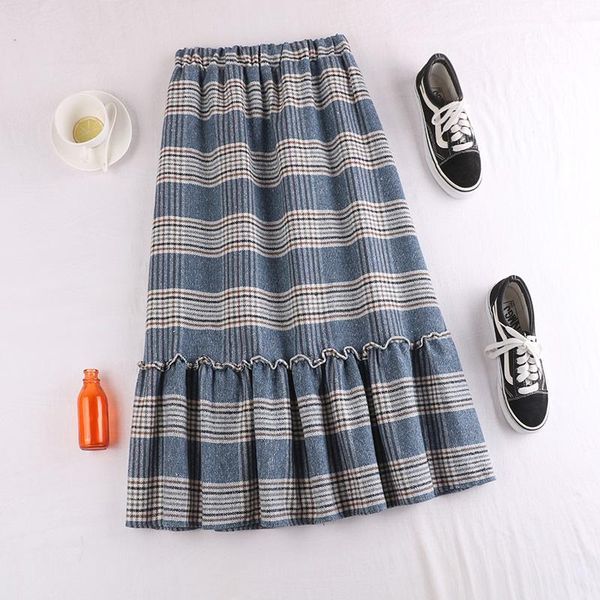 skirts autumn winter casual knitting midi skirt women thicken warm woollen cloth fashion plaid ruffle medium long pleated, Black
skirts autumn winter casual knitting midi skirt women thicken warm woollen cloth fashion plaid ruffle medium long pleated, Black