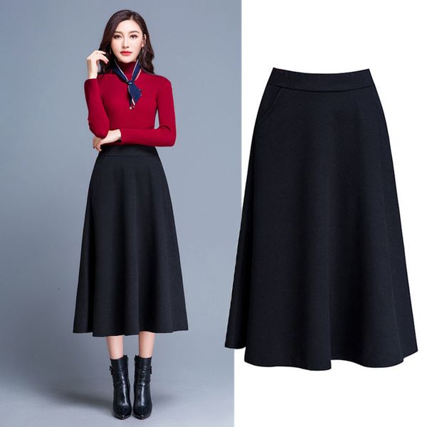 autumn winter woolen pocket midi women plus size feminine lady high waist empire a-line skirt black red grey skirts
autumn winter woolen pocket midi women plus size feminine lady high waist empire a-line skirt black red grey skirts