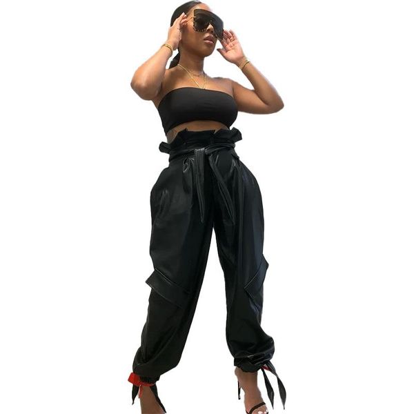 pu leather pants faux high waist bondage punk pockets club party casual pencil skinny trousers women's & capris, Black;white
pu leather pants faux high waist bondage punk pockets club party casual pencil skinny trousers women's & capris, Black;white
