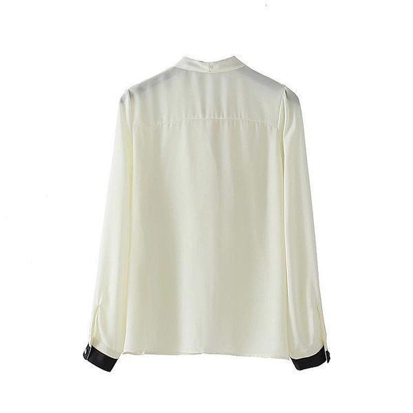 Women's Blouses & Shirts Herstory Autumn Blouse Color Block Ruffle Tie Female Casual Single Breasted Blusas Tops ZTJU, White
Women's Blouses & Shirts Herstory Autumn Blouse Color Block Ruffle Tie Female Casual Single Breasted Blusas Tops ZTJU, White