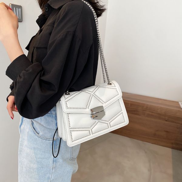 rivet brand designer pu leather crossbody bags for women 2021 summer simple fashion chain shoulder handbags and purses
rivet brand designer pu leather crossbody bags for women 2021 summer simple fashion chain shoulder handbags and purses