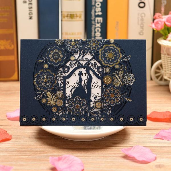 navy blue white gold laser cutting wedding invitations cards with bride & groom european bronzing supplies 100pcs cx024 greeting
navy blue white gold laser cutting wedding invitations cards with bride & groom european bronzing supplies 100pcs cx024 greeting