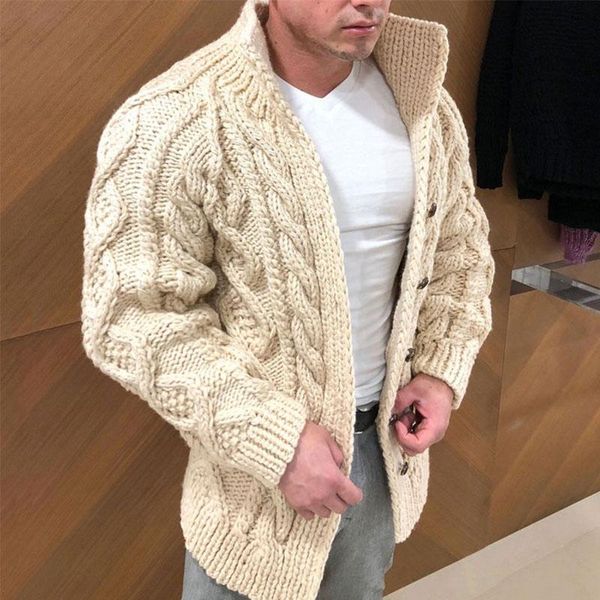 men's sweaters sweater cardigans men 2021 beige color autumn winter clothes thick knitwear jacket coat man knitted twist warm plus size, White;black
men's sweaters sweater cardigans men 2021 beige color autumn winter clothes thick knitwear jacket coat man knitted twist warm plus size, White;black