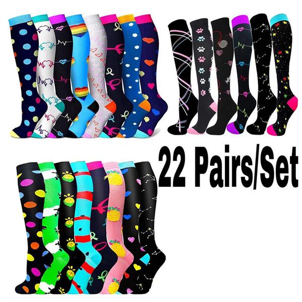 men's socks compression stockings for sports graduated 20-30 mmhg varicose veins men women knee running, Black
men's socks compression stockings for sports graduated 20-30 mmhg varicose veins men women knee running, Black
