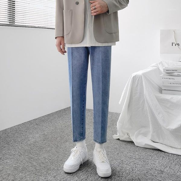 men's jeans mens 2021 spring fashion korean streetwear casual trousers male plus size loose pants men high waist denim w491, Blue
men's jeans mens 2021 spring fashion korean streetwear casual trousers male plus size loose pants men high waist denim w491, Blue