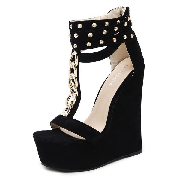 sandals 2021 gladiator women high heels fashion chain platform wedges shoes for, Black
sandals 2021 gladiator women high heels fashion chain platform wedges shoes for, Black