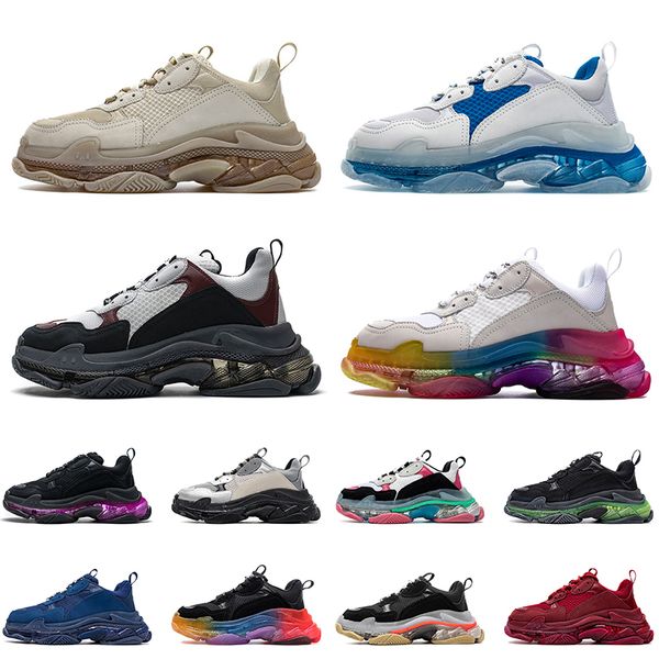 casual women mens dad shoe triple s clear sole sneakers luxurys designers shoes paris 17fw vintage track crystal bottoms outdoor jogging bla, Black
casual women mens dad shoe triple s clear sole sneakers luxurys designers shoes paris 17fw vintage track crystal bottoms outdoor jogging bla, Black