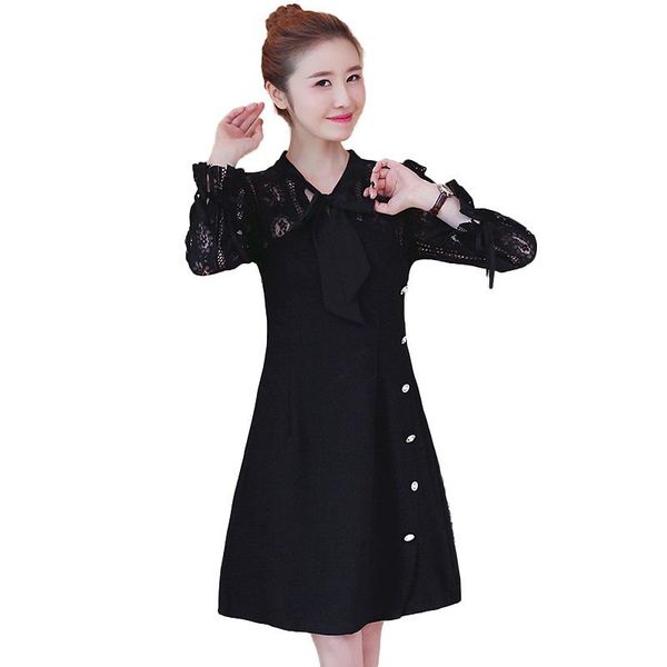 casual dresses 2021 autumn pattern european increase fertilizer enlarge code self-cultivation thin v word lead fat sister lace dress, Black;gray
casual dresses 2021 autumn pattern european increase fertilizer enlarge code self-cultivation thin v word lead fat sister lace dress, Black;gray