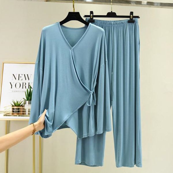 women's sleepwear loose pijamas women autumn winter sleepwear pajamas set casual v-neck nightwear female home clothes modal cotton, Black;red
women's sleepwear loose pijamas women autumn winter sleepwear pajamas set casual v-neck nightwear female home clothes modal cotton, Black;red