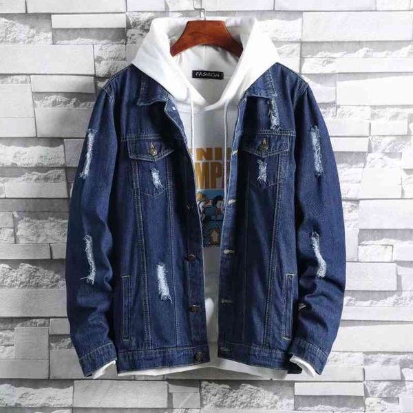 men's jackets ripped denim korean couple handsome jean for male spring autumn simple casual clothes men fashion clfc, Black;brown
men's jackets ripped denim korean couple handsome jean for male spring autumn simple casual clothes men fashion clfc, Black;brown