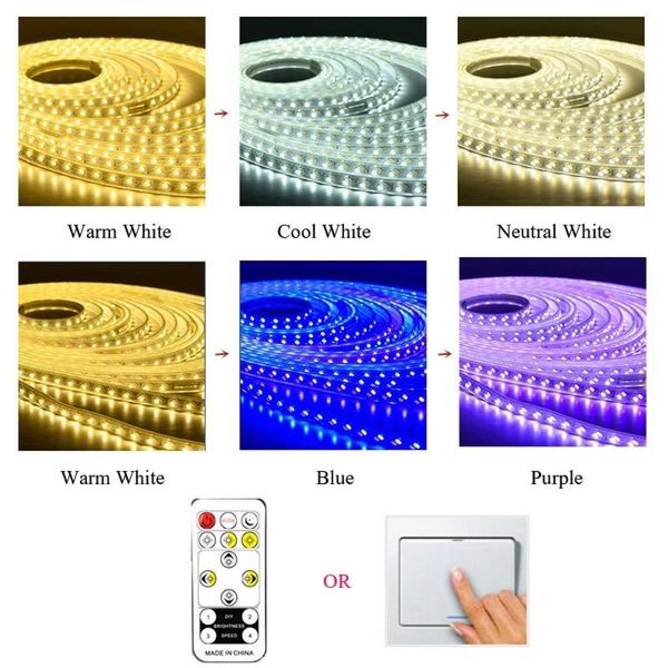 strips remote dimmable led strip lights 3color changing ac 220v 240v ip68 smd5730 flexible tape diode lamp for garden home room decor
strips remote dimmable led strip lights 3color changing ac 220v 240v ip68 smd5730 flexible tape diode lamp for garden home room decor