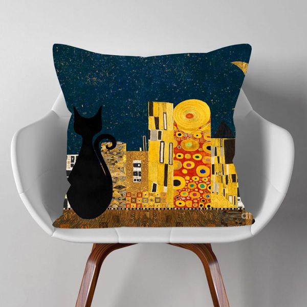 cushion/decorative pillow klimt cats and the city cushion cover home decorative sofa throw case
cushion/decorative pillow klimt cats and the city cushion cover home decorative sofa throw case