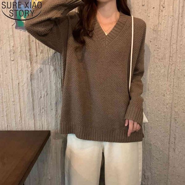 solid v-neck loose sweater korean autumn 3 colors pullover women vintage casual knitted long sleeve sweaters 11632 210417, White;black
solid v-neck loose sweater korean autumn 3 colors pullover women vintage casual knitted long sleeve sweaters 11632 210417, White;black