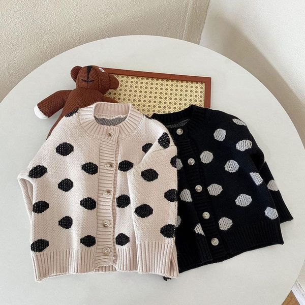 pullover 2021 winter children clothes black white sweater cardigan for baby boy girls dot printed knitted, Blue
pullover 2021 winter children clothes black white sweater cardigan for baby boy girls dot printed knitted, Blue