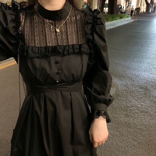neploe maxi dresses for women patchwork lace temperament vestidos high waist slim robe sweet ruffles black dress female 94908 210422, Black;gray
neploe maxi dresses for women patchwork lace temperament vestidos high waist slim robe sweet ruffles black dress female 94908 210422, Black;gray