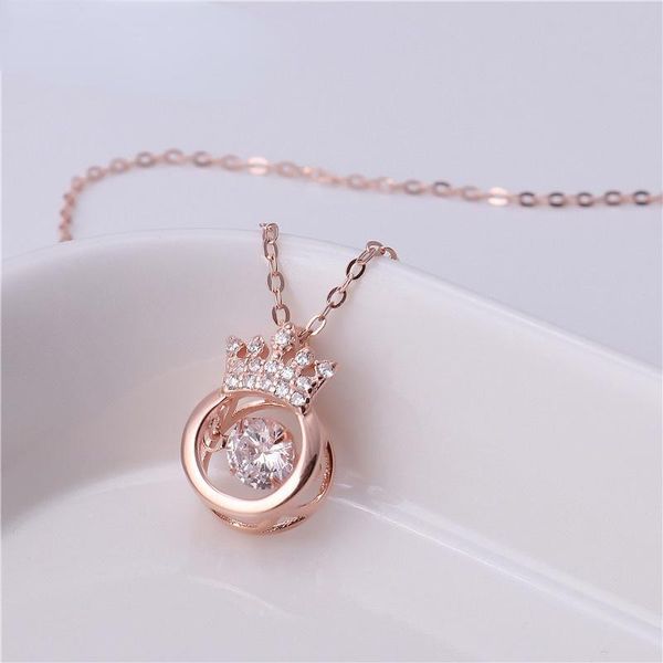 pendant necklaces rose-gold alloy crown throbbing zircon necklace women 2021 latest wedding royal style 3 colors clean stone lady party jewe, Silver
pendant necklaces rose-gold alloy crown throbbing zircon necklace women 2021 latest wedding royal style 3 colors clean stone lady party jewe, Silver