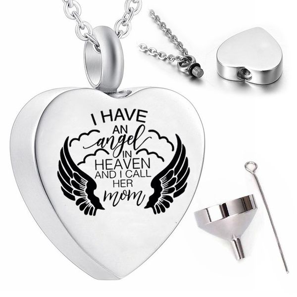 stainless steel heart pendant necklace funeral souvenir ashes urn to memorial family or pets, Silver
stainless steel heart pendant necklace funeral souvenir ashes urn to memorial family or pets, Silver