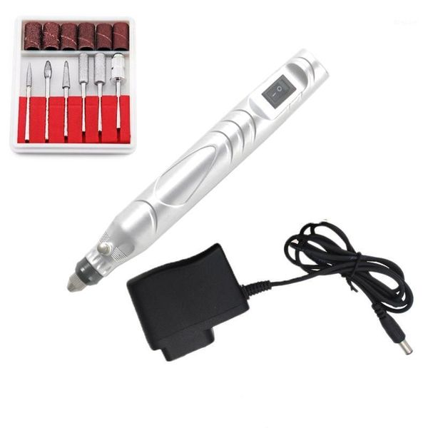 chargeable mini electric nail drill machine kit manicure art pen pedicure file tools kit1, Silver
chargeable mini electric nail drill machine kit manicure art pen pedicure file tools kit1, Silver