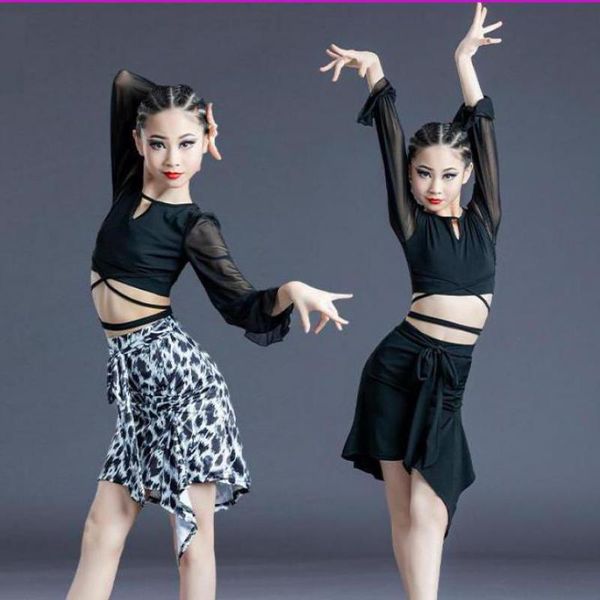 stage wear girls leopard print latin ballroom dance competition costumes mesh children black salsa modern practice dancewear dress, Black;red
stage wear girls leopard print latin ballroom dance competition costumes mesh children black salsa modern practice dancewear dress, Black;red