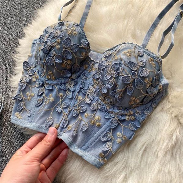 high street camisole fashion womens tanks embroidered 3d petal bustier bra cropped female thin underwear y1150, White
high street camisole fashion womens tanks embroidered 3d petal bustier bra cropped female thin underwear y1150, White