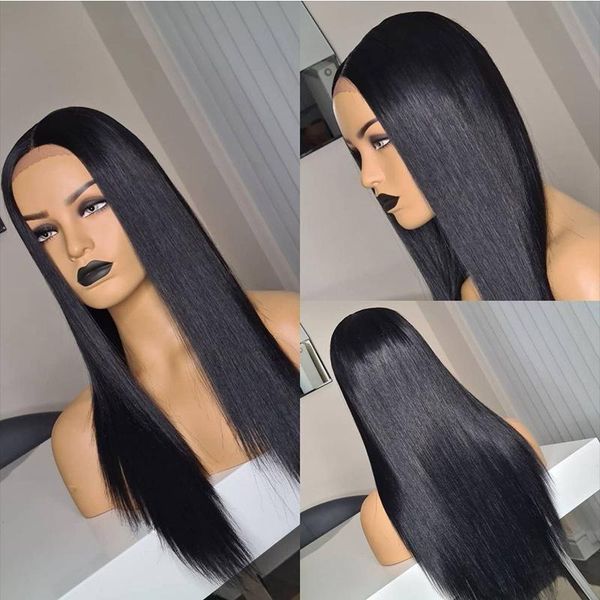 synthetic wigs long straight hair lace front middle part heat resistant fiber glueless for black women
synthetic wigs long straight hair lace front middle part heat resistant fiber glueless for black women